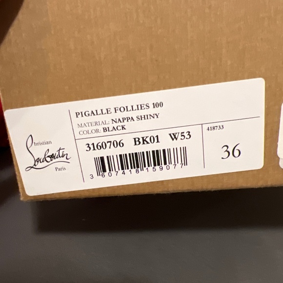 Christian Louis Vuitton heels (Pigalle Follies 100) - Picture 1 of 8
